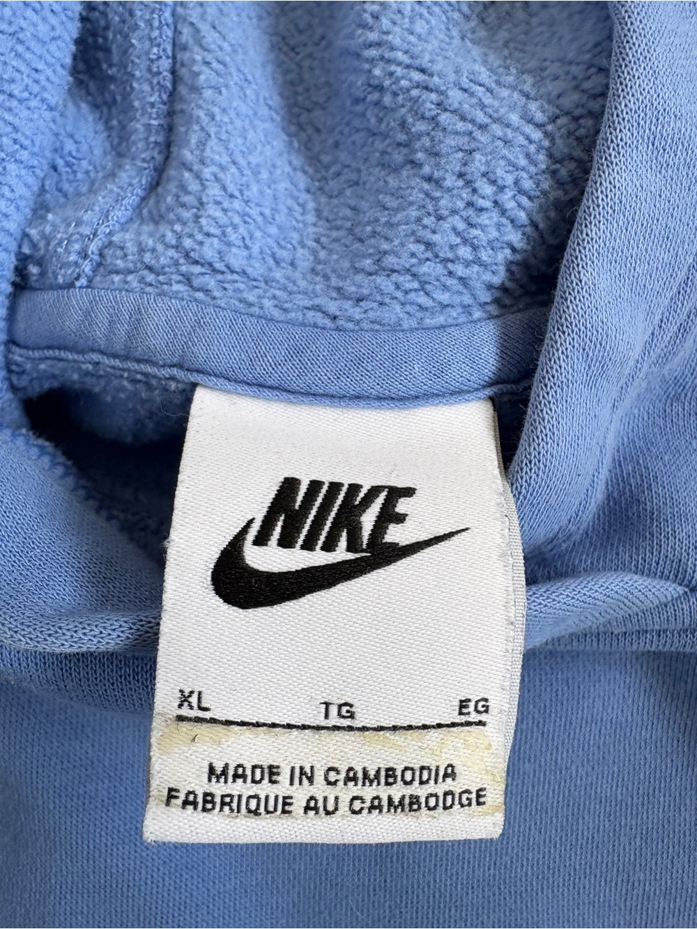 Nike Blue Pullover Hoodie with Black Swoosh Tag